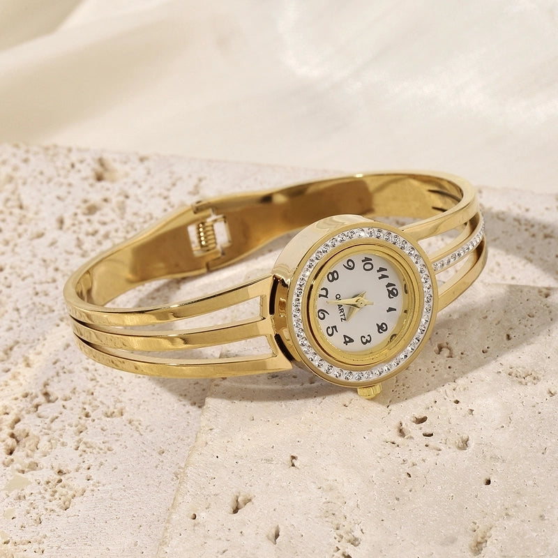 Elegant Solid Color Quartz Women’s Watches