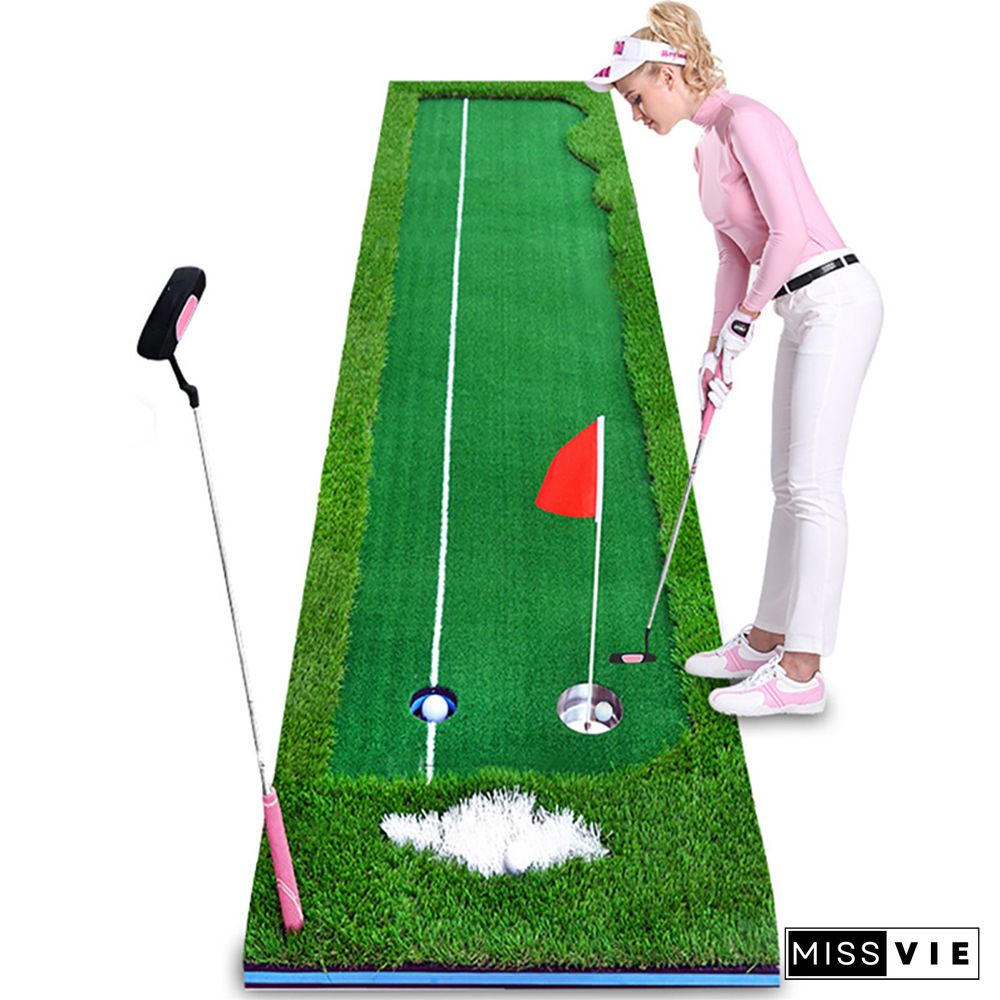 Putting practice mat golf percussion mat indoor office children practice with putting blanket set