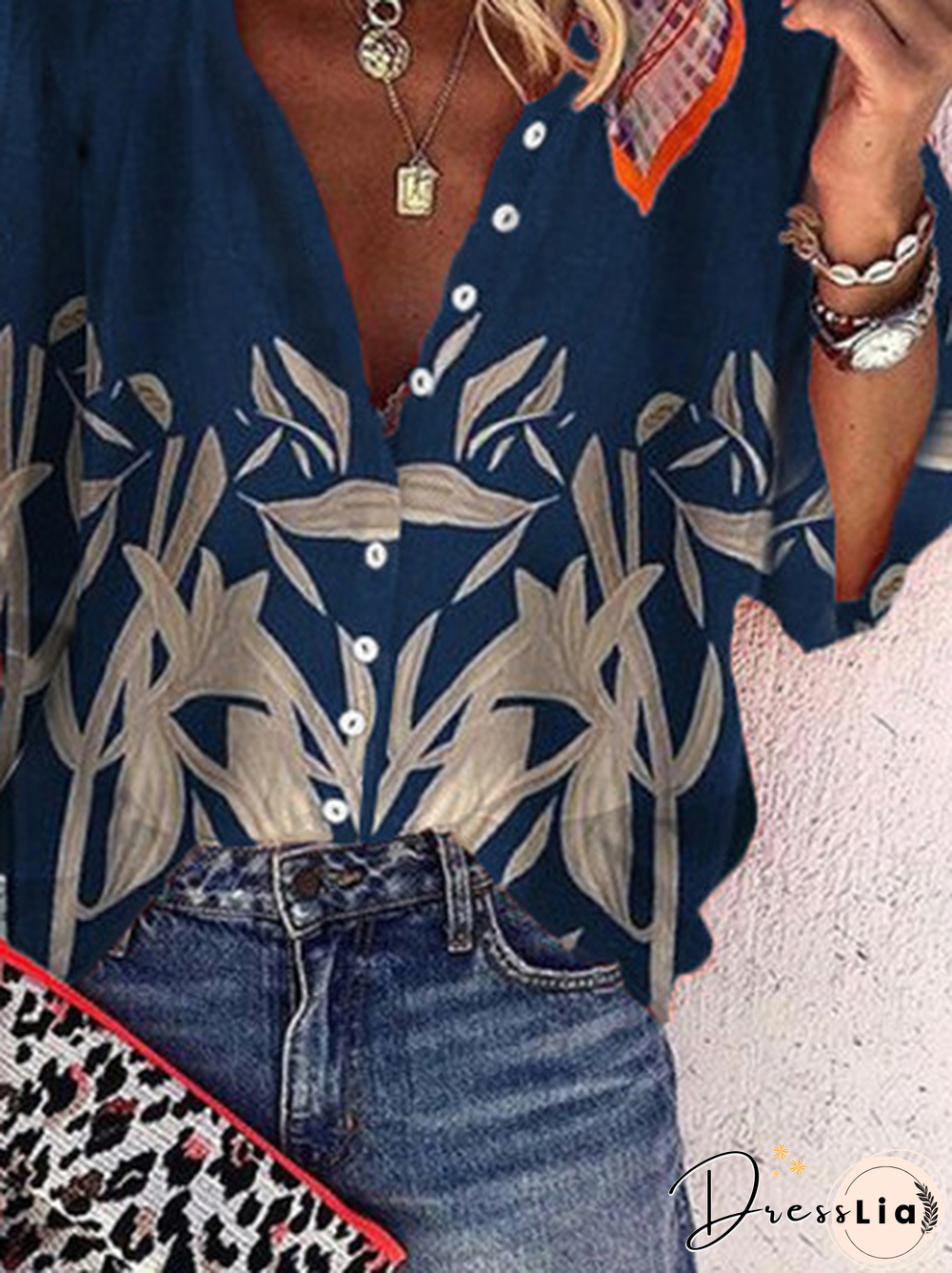 Elegant Long Sleeve Blouse