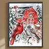 Diamond Painting-DIY Full Round Drill Christmas Cardinal