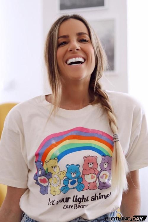 Let Your Light Shine Rainbow Bear T Shirt