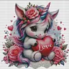 Rainbow Unicorn-14CT Stamped Cross Stitch Egyptian Cotton 65*65cm/25.59*25.59in(Big Size) tapestrymarket