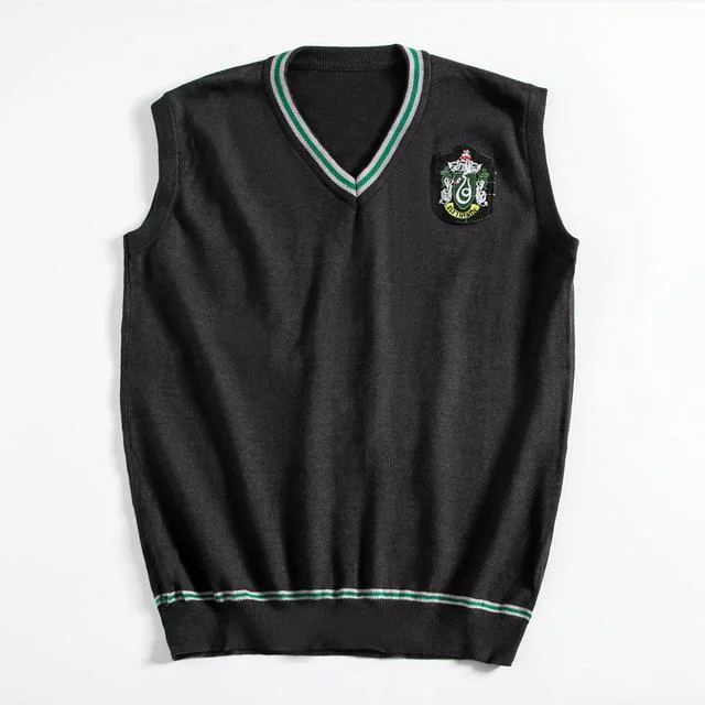 Mayoulove Harry Potter #17 Cosplay Sweater Clothes Slytherin Costume Magic School Party Uniform-Mayoulove
