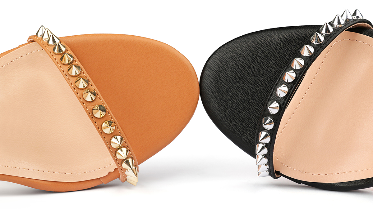 120mm Women's Pointed Toe Open Toe Ankle Strap Red Bottom Sandals Pumps Shoes Matte-MERUMOTE