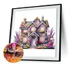 Flower House - Crystal Rhinestone Diamond Painting