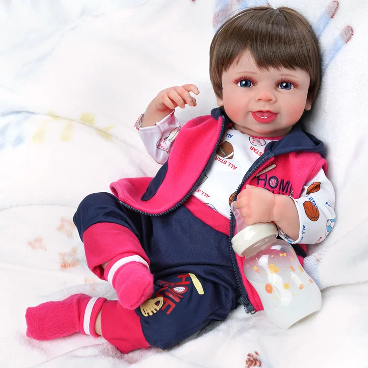 Babeside 20'' Cutest Realistic Blue Eyes Reborn Baby Doll Girl Carol