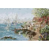 >SALE<Mariner Harbor Printed Cross Stitch Kit 75x52cm DIY 14CT Thread Art Needlework
