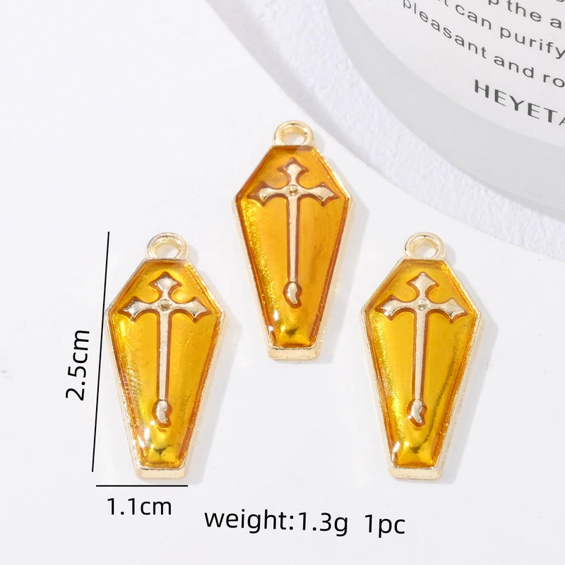 3 PCS/Package 11 * 25mm Hole Under 1mm Alloy Cross Pendant