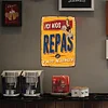 Repas - Panneaux en &eacute;tain m&eacute;tallique(20*30cm/30*40cm)