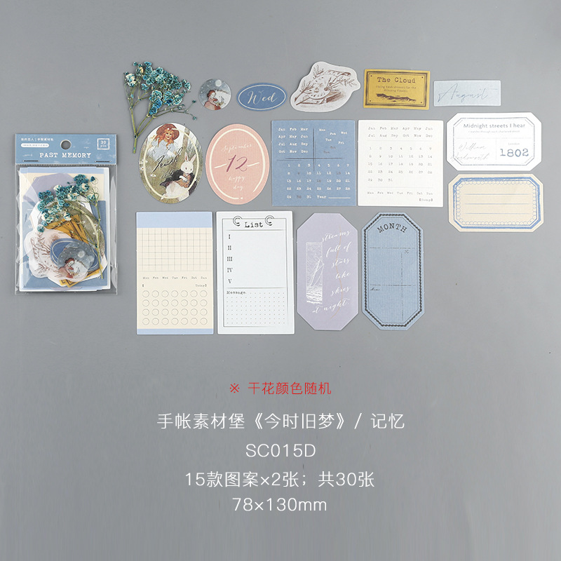 Fromthenon Vintage Planner Decorative Sticker Travelers Notebook Journal Accessories Material Package Retro Creative Stickers