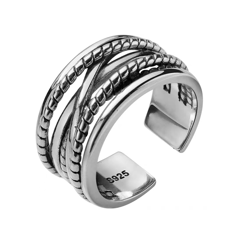 Men's sterling silver vintage ring