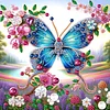 (Pre-Framed)Butterfly-Special Shape Diamond Painting Kit(25x25cm)