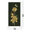 (Big Size)Golden Rose Flower - 11CT Counted Cross Stitch - 30*60cm