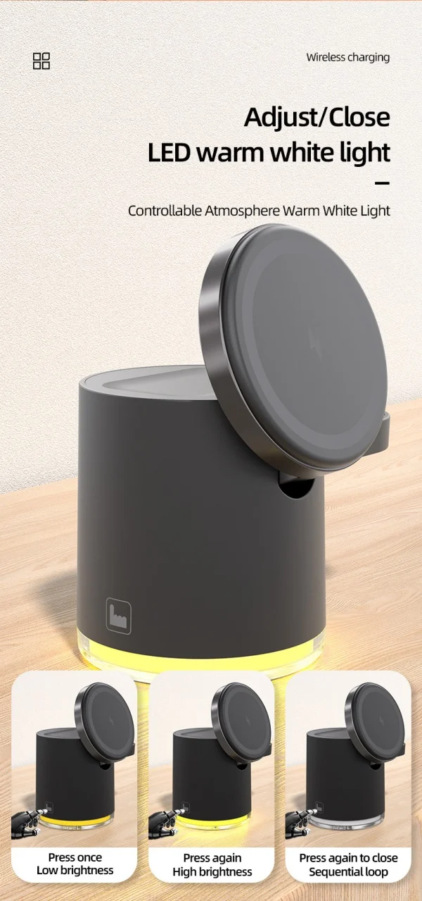 Magnetic 3-in-1 Wireless Charger