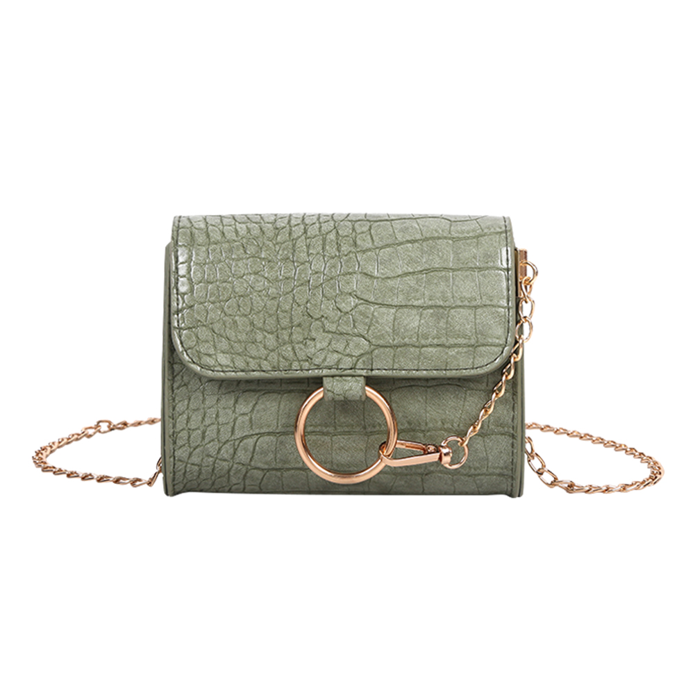

Alligator Pattern Women Shoulder Bags PU Mini Crossbody Handbag -Green, 501 Original