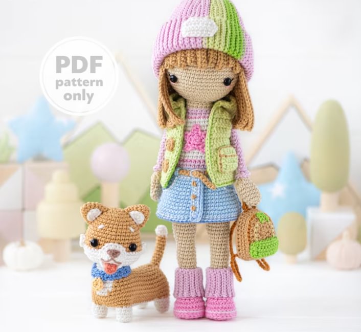 Crochet doll pattern PDF—【Include Instructions】