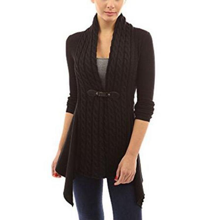  thdmladies V-neck Long Sleeve Cardigan Blouse thedmladies