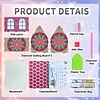 DIY Diamond Painting Special Shape Desktop Cabin Calendar Organizer Box Kit(Mandala)