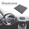 Center Console Panel ABS PC TPU Drink Armrest Cup Cover Black for VW 3C B6 B7 CC