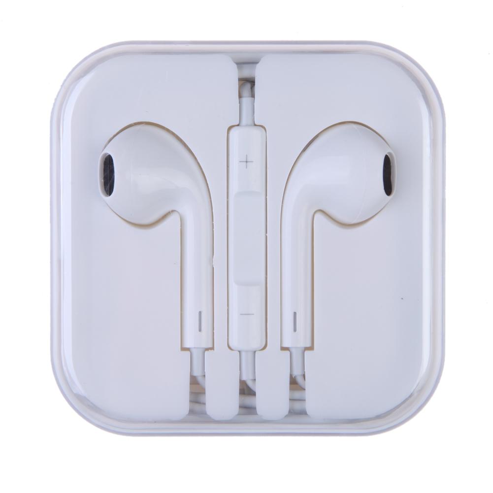

Genuine Earphones Earpods Handsfree With Mic for Apple iPhone 6 6S, White, 501 Original