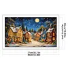 Starry Night In A European Town-11CT Stamped Cross Stitch 50*85cm/19.69*33.46in(Big Size) tapestrymarket