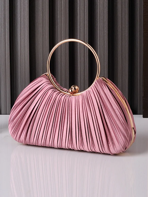 Pleated Split-Joint Handbags Bags