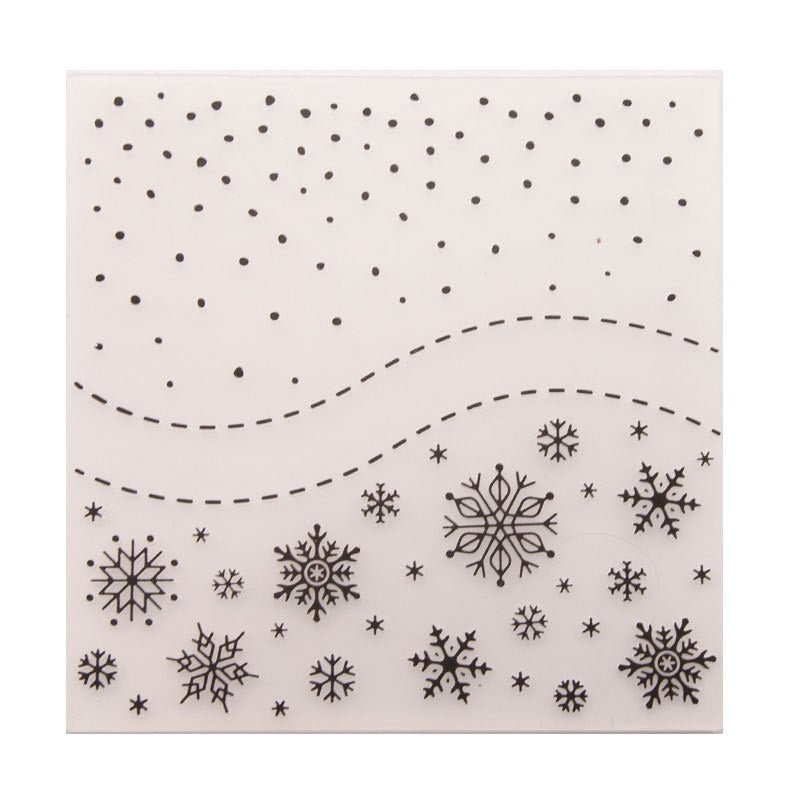 Christmas snowflake DIY Plastic Embossing Folders for DIY Scrapbooking Paper Craft/Card Making Decoration Supplies
