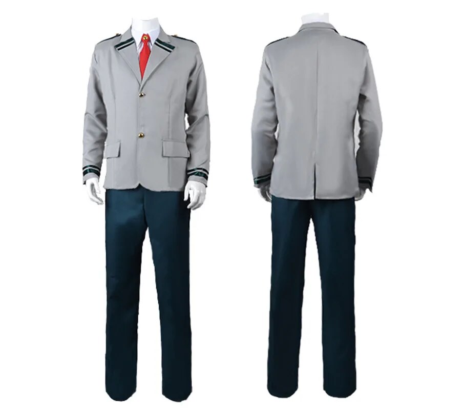 [Wetrose] In Stock My Hero Academia Midoriya Izuku Todoroki Shoto Cosplay Costume School Uniform Seifuku Anime Halloween Full Set
