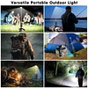 Outdoor Telescopic Light Multifunctional Flashlight 10000 mAh Ultra-Long Battery Life Portable Rechargeable Waterproof Camping Light