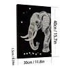 Kits d&rsquo;art en diamant en perle d&rsquo;&eacute;l&eacute;phant avec cadre 30x40cm pour la d&eacute;coration int&eacute;rieure adulte