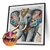 Diamond Painting -DIY Round Drill Mosaic Elephant(40x40cm)