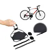 Metal Bike Front Basket Detachable Bike Front Rack Carrier 33 LBS Capacity Luggage Panniers Bag Carrier Bracket with Straps for Outdoor Travel Cycling & Commute