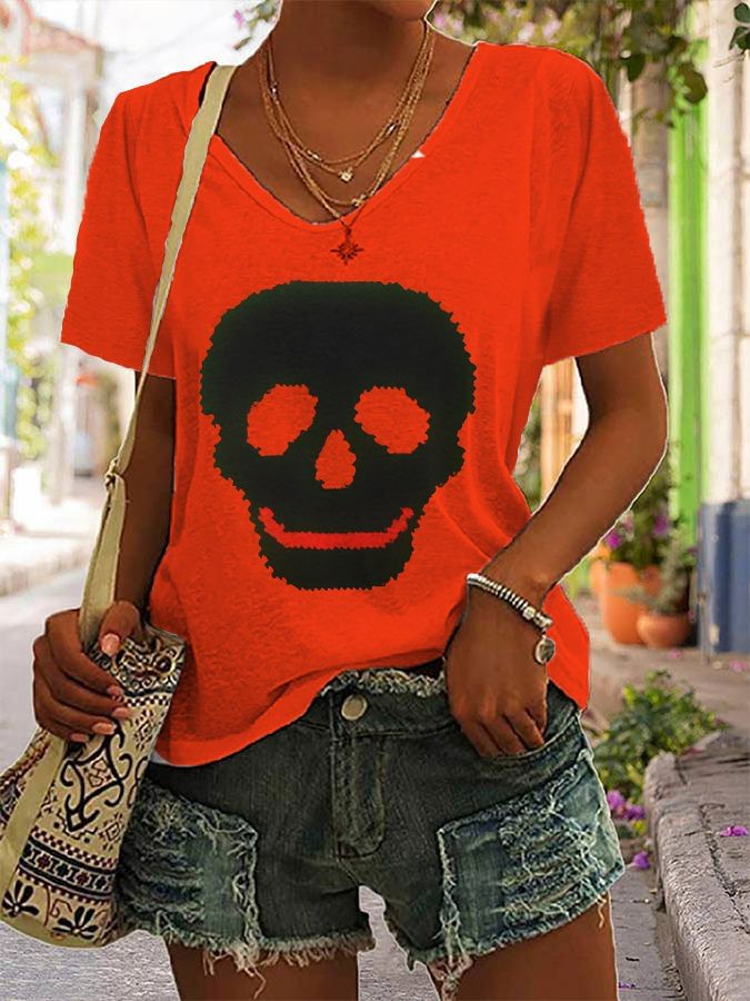 Skull Printed Women's Tees