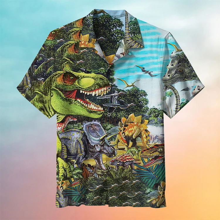Jurassic Dinosaur Comics Hawaiian Shirt