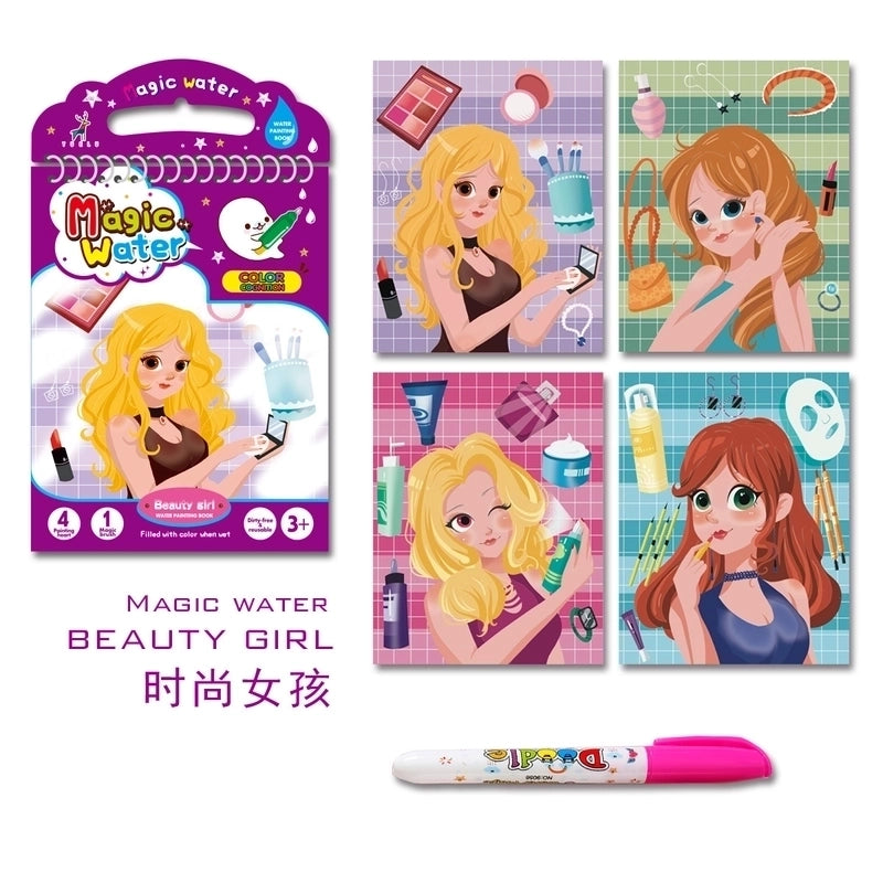 Handmade Early Education Picture Book Repeated Graffiti Water Painting Children’s Drawing Board