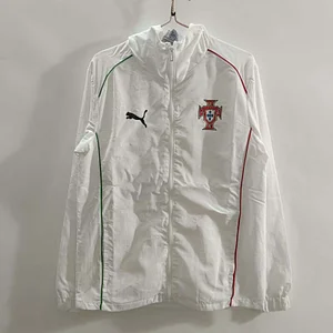 2025 Portugal Windbreaker White Football Shirt 1:1 Thai Quality