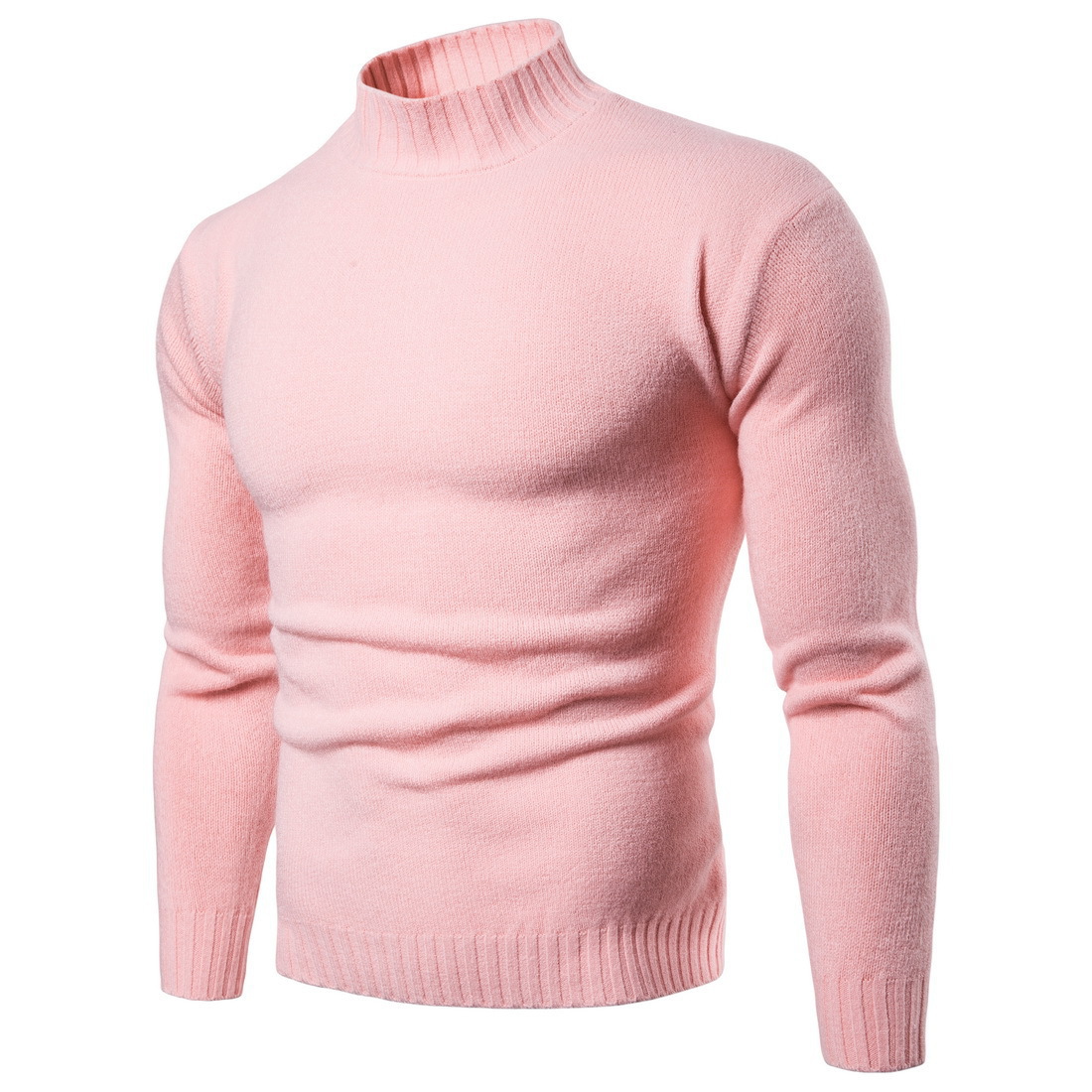 Half Turtleneck Solid Color Sweater