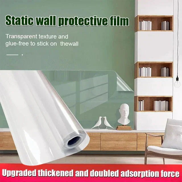 Transparent waterproof and anti-oil static adsorption wall stickers for home use