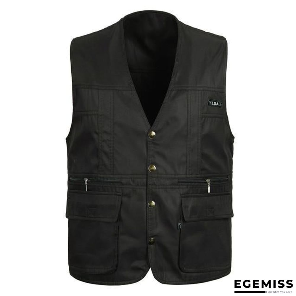 Men Multi-Pocket Classic Waistcoat Male Sleeveless Unloading Solid Coat Work Vest Tactical Masculino Jacket | EGEMISS
