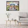 5D DIY Full Square Drill Diamond Painting Dog & Car Kit Home Decor Art 40x30cm (B)