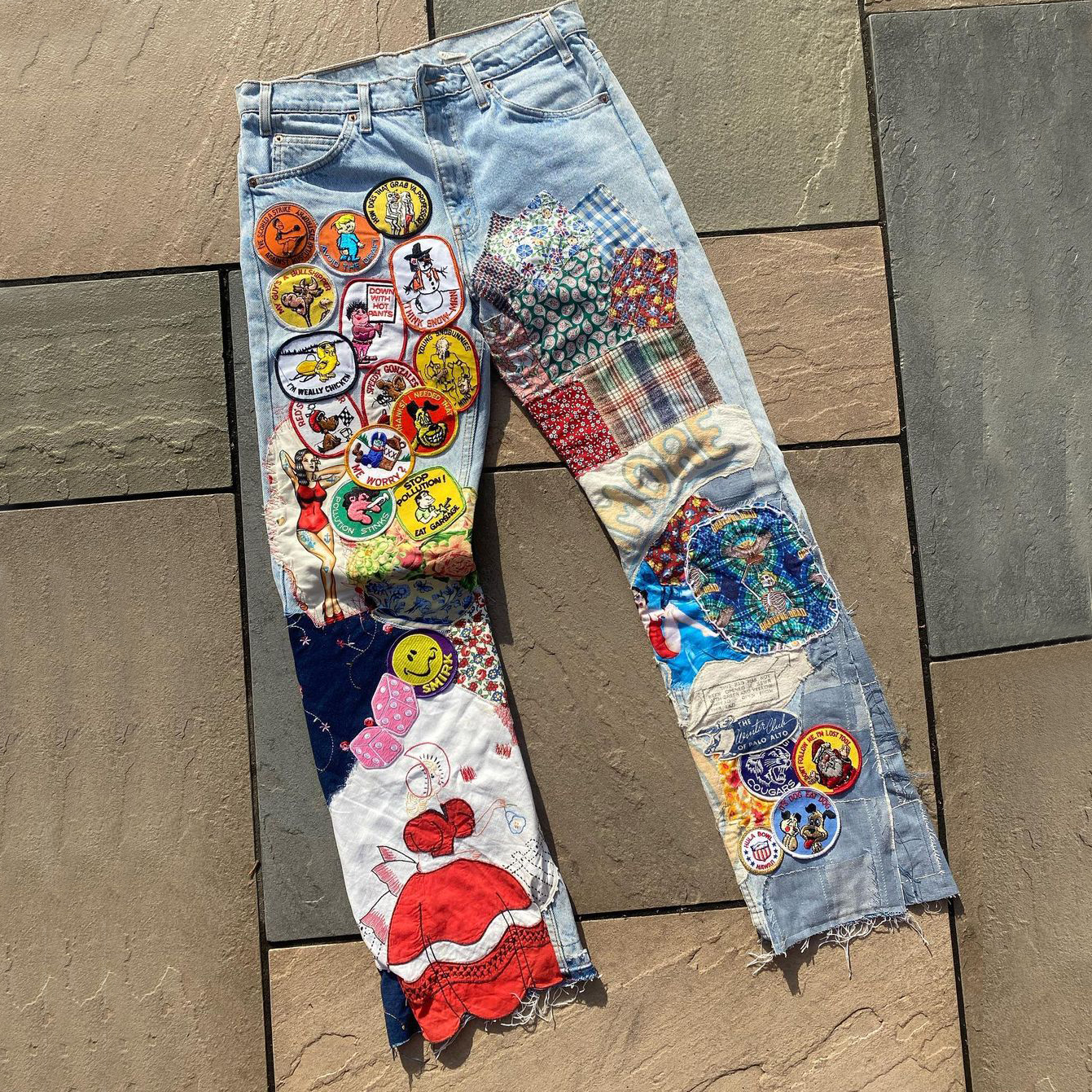 A limited pair of jeans about love