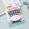 6PCS Set Color Kids Temporary Tatoo Pen Eraser Masquerade Body Painting Pens