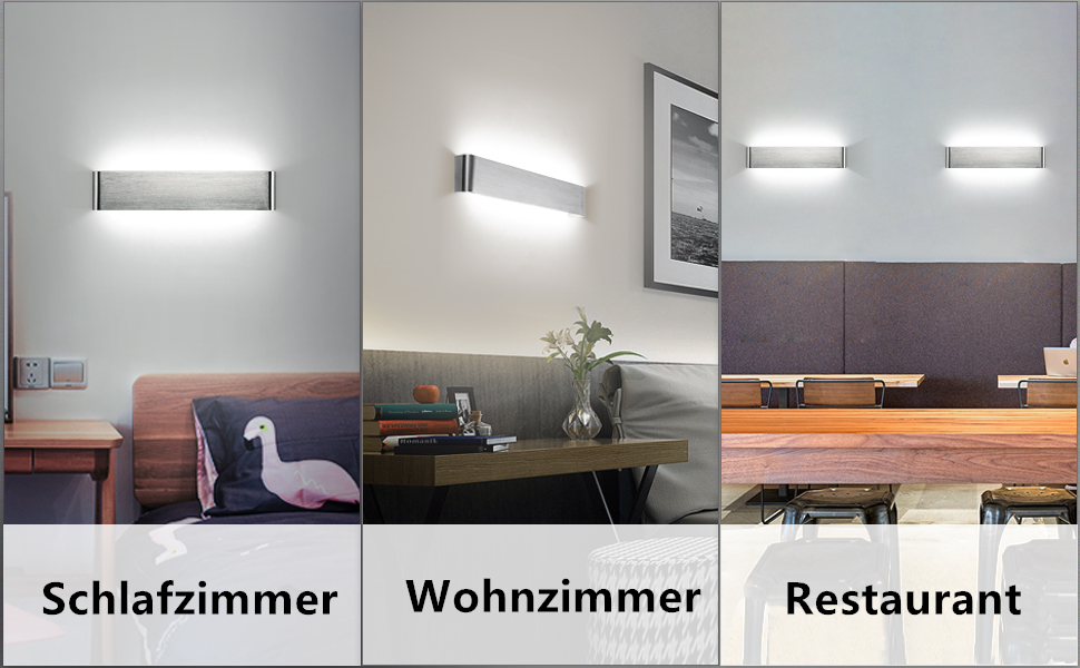 Wandleuchte im Wohnzimmer