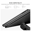 Height-adjustable ergonomic computer stand
