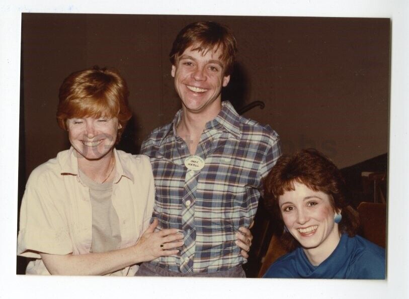 Mark Hamill, Bonnie Franklin - 1983 Tony Awards - Candid Photo Poster painting by Peter Warrack