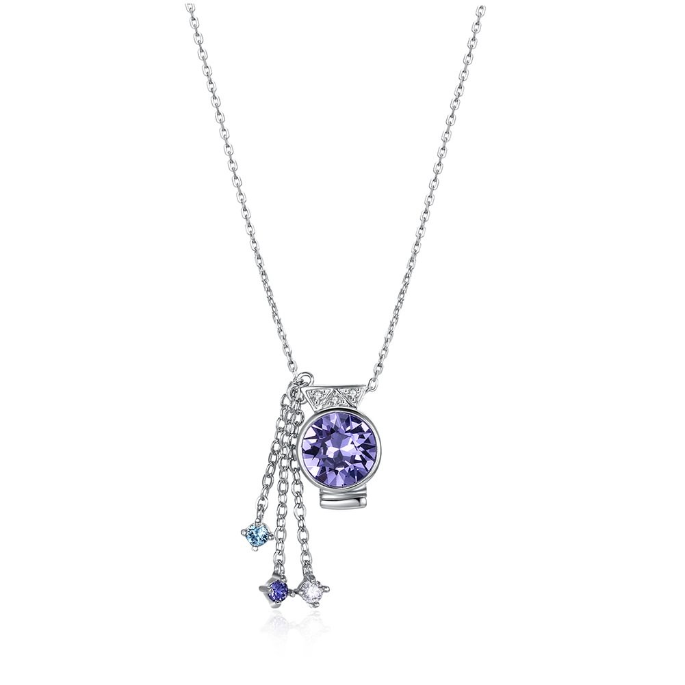 Crystal Constellation Necklace Female Creative  Aquarius Clavicle Chain