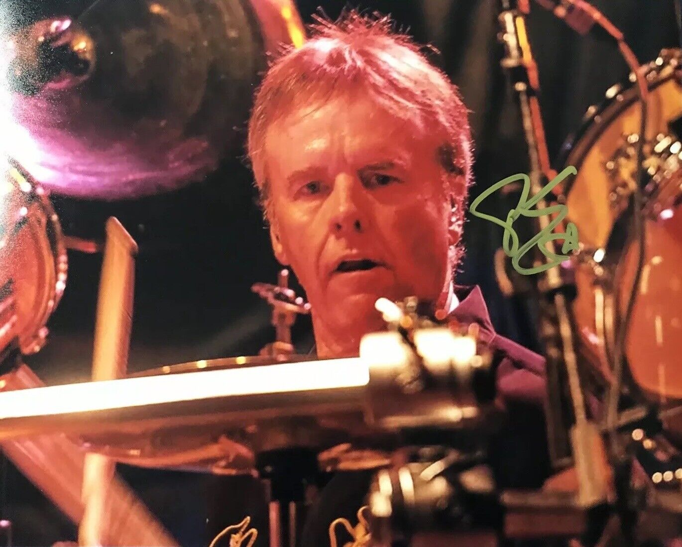 PHIL EHART SIGNED 8x10 Photo Poster painting KANSAS DRUMMER RARE AUTHENTIC ORIGINAL MEMBER PROOF