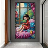 (40*70cm)DIY Full Round Drill Diamond Painting-Girl