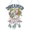 DIY Acrylic Special Shape Diamond Painting Dreamcatcher Letter Ornaments Hanging Kit