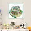 Sunshine Garden-14CT Stamped Cross Stitch 31*30cm/12.2*11.81in tapestrymarket
